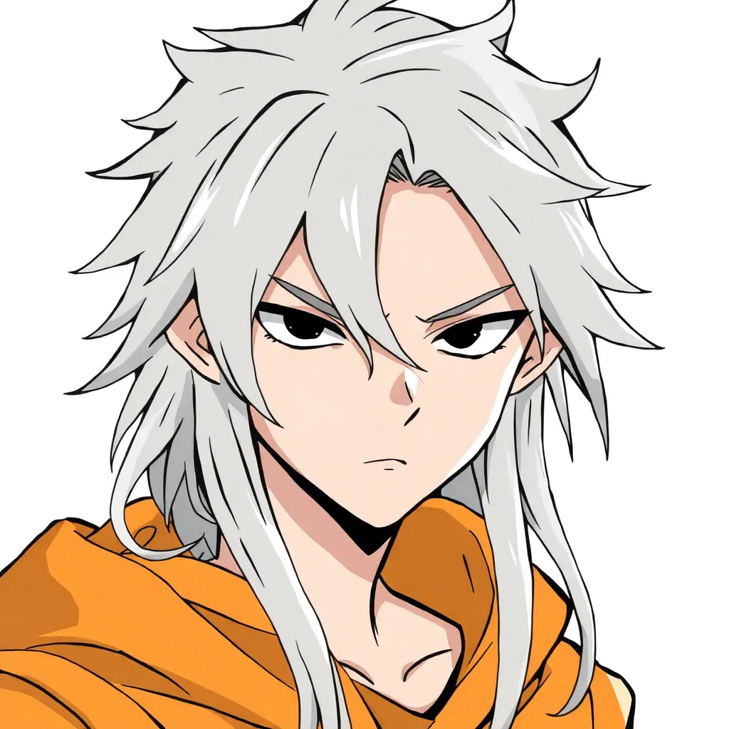 Make me in the style of the character of the game "Ghostrunner"
Long gray hair
My name is AksisChannel
I am serious and calm