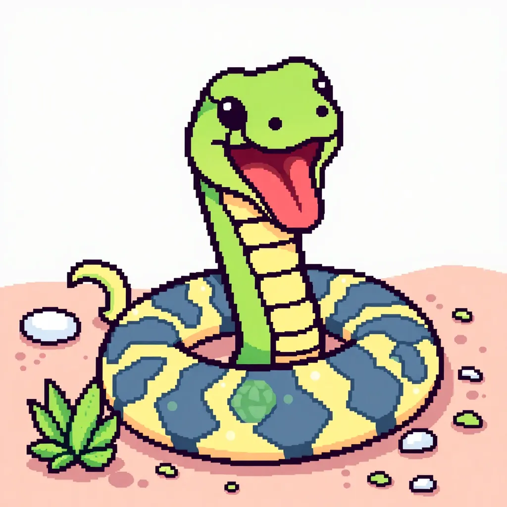 pixel,snake,google, cute
