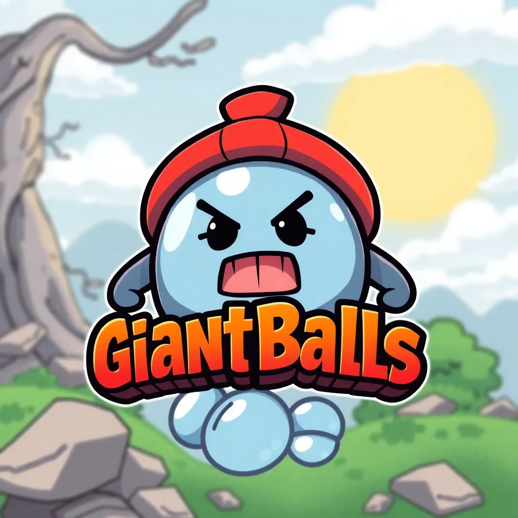 Logo for mini-game website "GiantBalls"