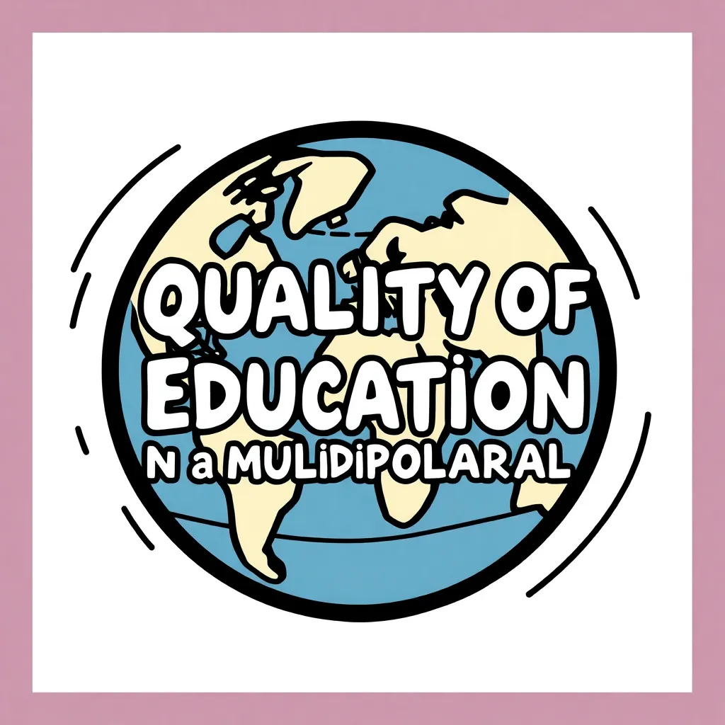 logo or image for the section of the conference on education entitled "Quality OF EDUCATION IN a MULTIPOLAR WORLD"