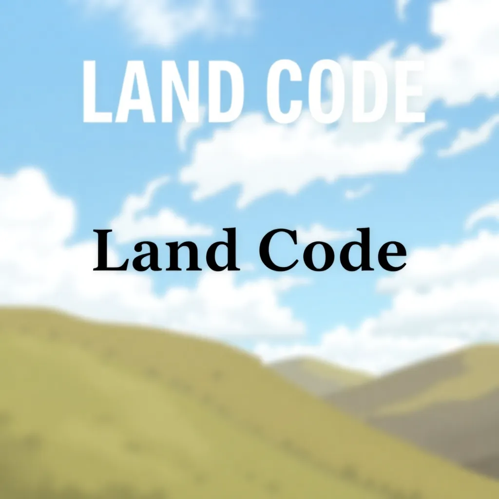 the cover of the Land Code or images of laws.