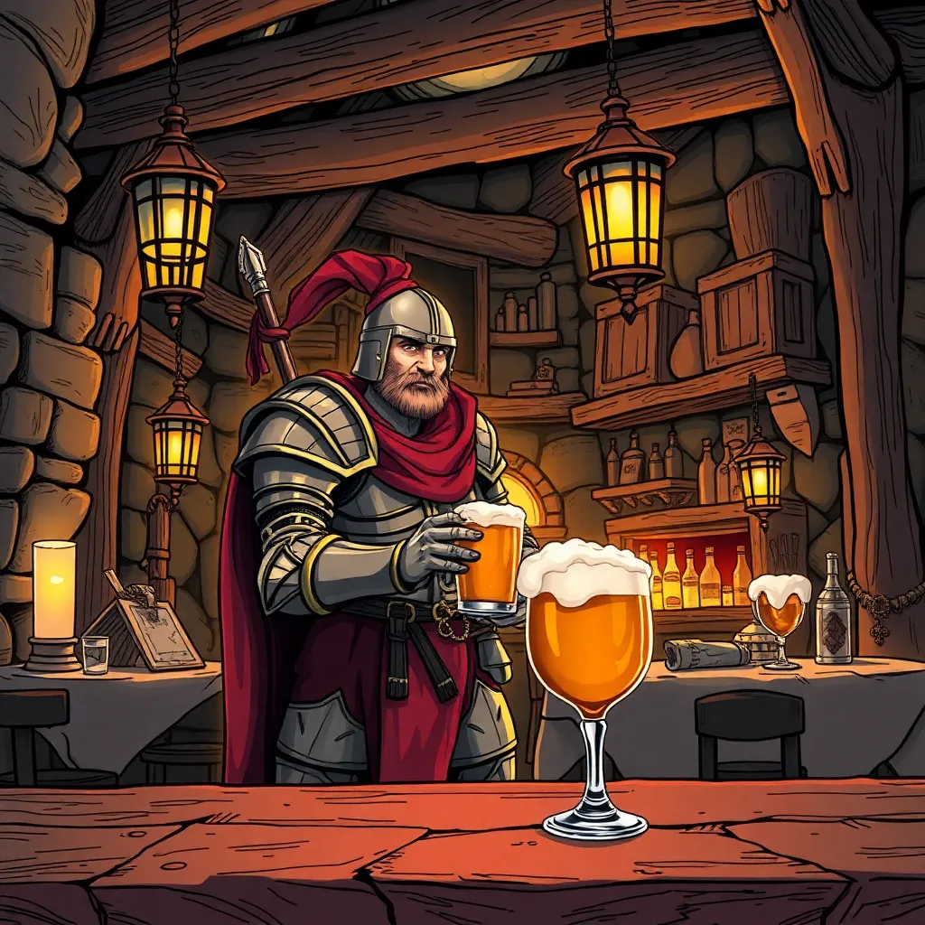 Knight of Ale and Magic, fantasy tavern