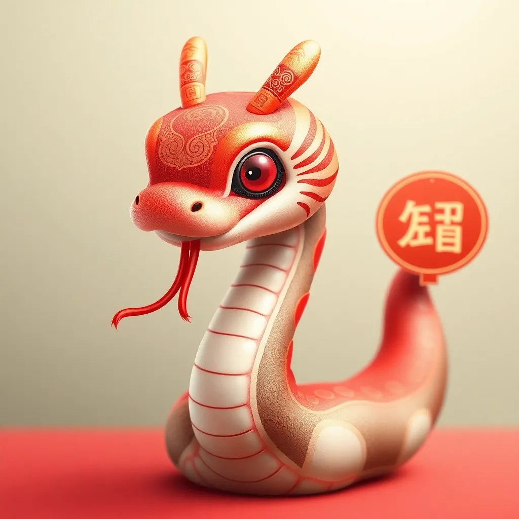 Chinese New Year of the Snake，cute，only snake,