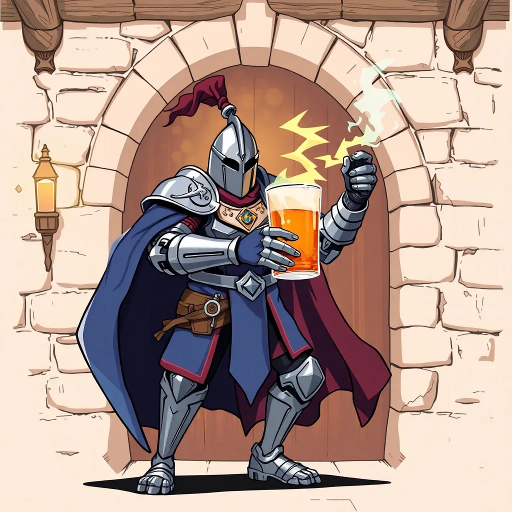 Knight of Ale and Magic, fantasy tavern